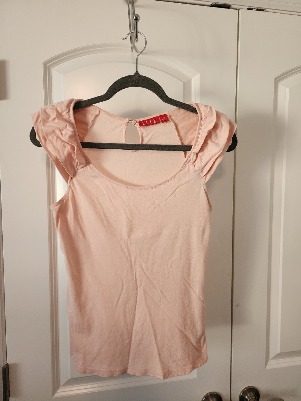 Elle Light Ruffle Cap-Sleeve Tank Top